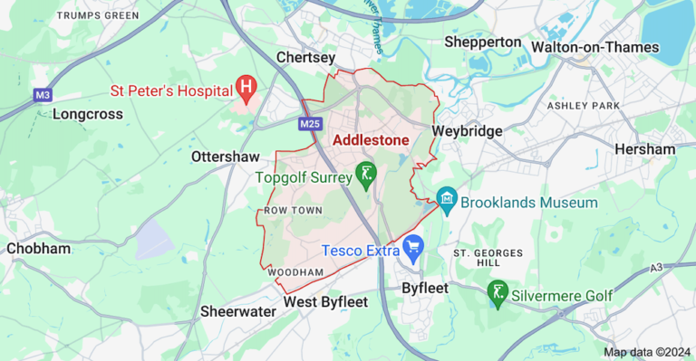 Areas our drainage experts cover in Addlestone